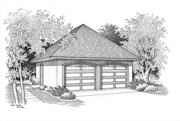Optional Garage plan elevation